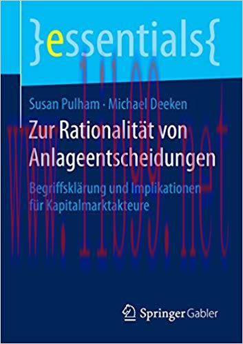 (PDF)Zur Rationalität von Anlageentscheidungen: Begriffsklärung und Implikationen für Kapitalma...