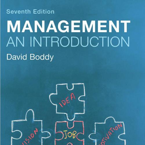 Management An Introduction 7th edition by David Boddy