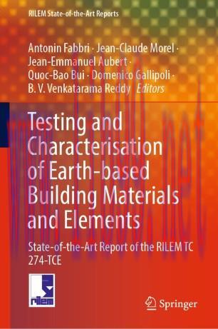 Testing and Characterisation of Earth-based Building Materials and Elements