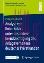 [PDF]Analyse von Robo-Advice unter besonderer Berücksichtigung des Anlageverhaltens deutscher P...