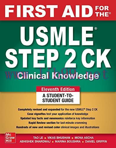 [AME]First Aid for the USMLE Step 2 CK, Eleventh Edition (EPUB)