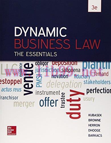 [FOX-Ebook]Dynamic Business Law: The Essentials, 3rd Edition
