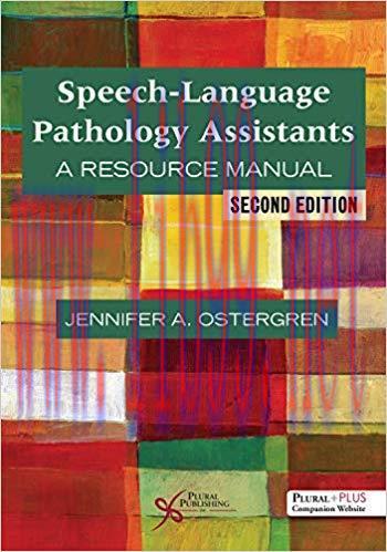 [PDF]Speech-Language Pathology Assistants A Resource Manual, Second Edition
