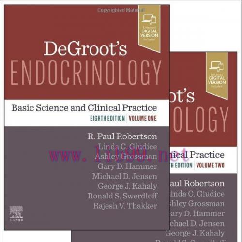 [AME]DeGroot’s Endocrinology: Basic Science and Clinical Practice, 8th edition, 2 Volume Set (O...