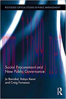 (PDF)Social Procurement and New Public Governance (Routledge Critical Studies in Public Managem...