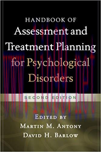 (PDF)Handbook of Assessment and Treatment Planning for Psychological Disorders, 2/e 2nd Edition