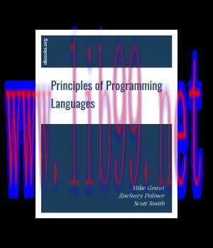 [IT-Ebook]Principles of Programming Languages