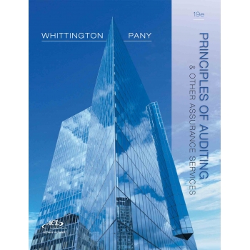 testbank-Principles of Auditing and Other Assurance Services 19e