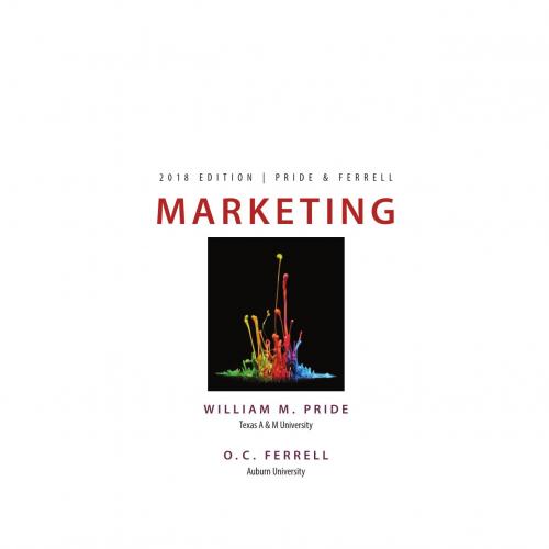 Marketing 2018, Loose-Leaf Version By William M. Pride 120Yuan