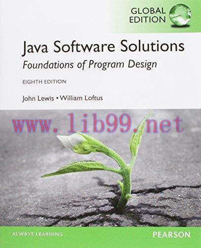 [FOX-Ebook]Java Software Solutions: 8th Global Edition