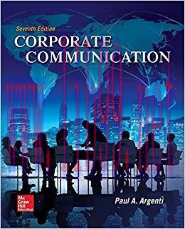 (PDF)Corporate Communication 7th Edition by Paul A Argenti