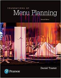 (PDF)Foundations of Menu Planning 2nd Edition by Daniel Traster