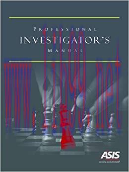 Professional Investigator’s Manual