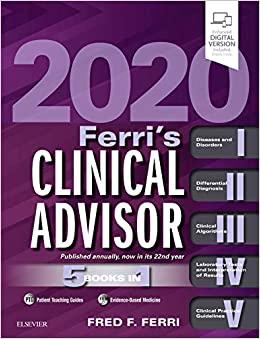 (PDF)Ferri’s Clinical Advisor 2020 5 Books in 1 (Ferri’s Medical Solutions)