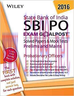 (PDF)Wiley’s State Bank of India Probationary Officers (SBI PO) Exam Goalpost Solved Papers & M...