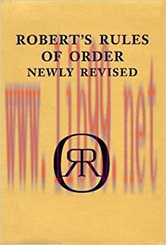 Robert’s Rules of Order – Pocket Guide