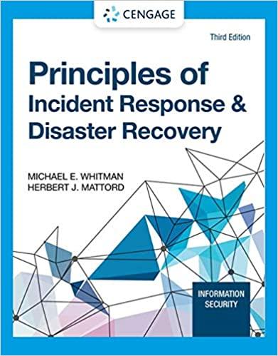Principles of Incident Response & Disaster Recovery, 3rd Edition [MICHAEL E. WHITMAN]