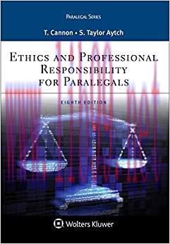 (PDF)Ethics and Professional Responsibility for Paralegals (Aspen Paralegal Series)