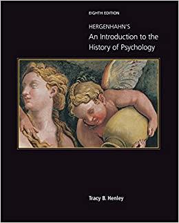 Hergenhahn’s An Introduction to the History of Psychology 8th Edition