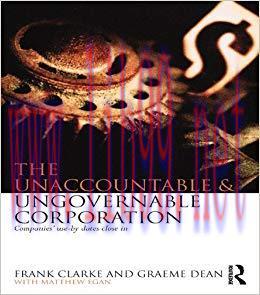 (PDF)The Unaccountable & Ungovernable Corporation: Companies’ use-by-dates close in 1st Edition