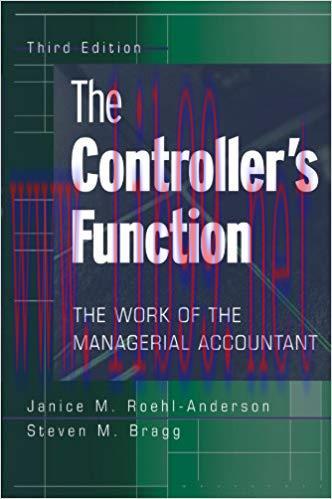 (PDF)The Controller’s Function: The Work of the Managerial Accountant 3rd Edition