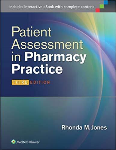 Patient Assessment in Pharmacy Practice,3rd Edition