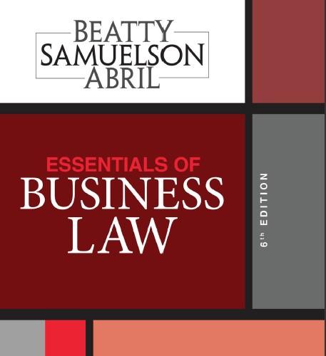 (IM)Essentials of Business Law 6th Edition by Jeffrey F. Beatty.zip
