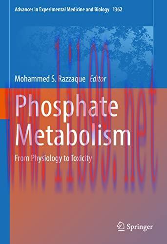 Phosphate Metabolism From- Physiology to Toxicity