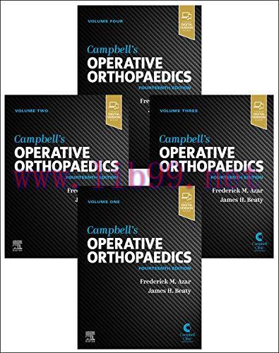 [AME]Campbell’s Operative Orthopaedics, 4-Volume Set, 14th Edition (Original PDF)