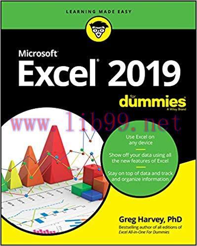 Excel 2019 For Dummies 1st Edition,