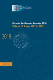 Dispute Settlement Reports 2018 volume4