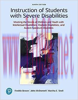 [AME]Instruction of Students with Severe Disabilities, 9th Edition (Original PDF)