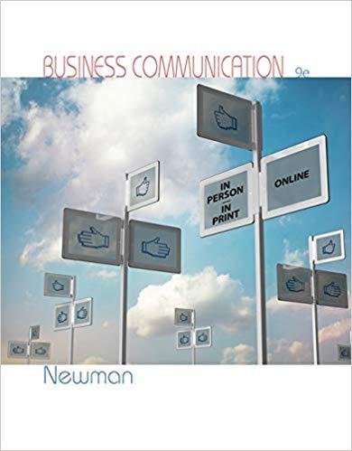 (Test Bank)Business Communication In Person In Print Online 9th Edition by Newman.zip