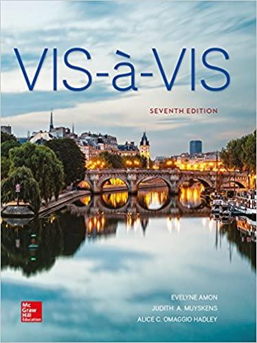 (PDF)Vis-Ã -vis Beginning French (Student Edition)
