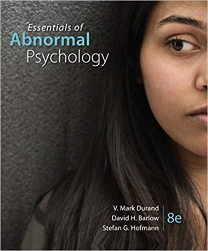 Essentials of Abnormal Psychology 8th Edition [V. Mark Durand]
