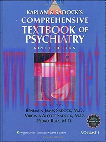 [PDF]Kaplan and Sadock’s Comprehensive Textbook of Psychiatry, 9th Edition 2 Volume Set