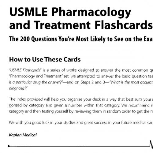 Pharmacology Cards mcqs3000
