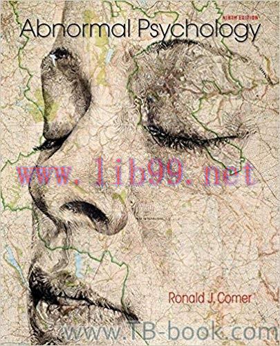 Abnormal Psychology 9th Edition by Ronald J. Comer 课本