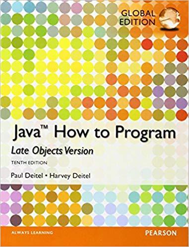 (Solution Manual)Java How to Program (Late Objects),10th Global Edition.rar