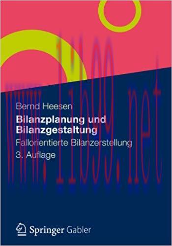 (PDF)Bilanzplanung und Bilanzgestaltung: Fallorientierte Bilanzerstellung (German Edition) 3rd ...