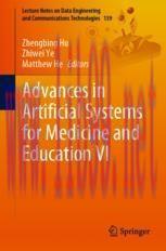 [PDF]Advances in Artificial Systems for Medicine and Education VI