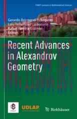 [PDF]Recent Advances in Alexandrov Geometry
