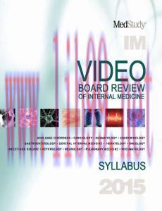 [AME]MedStudy Video Board Review of Internal Medicine Syllabus 2015 (ORIGINAL PDF from_ Publish...