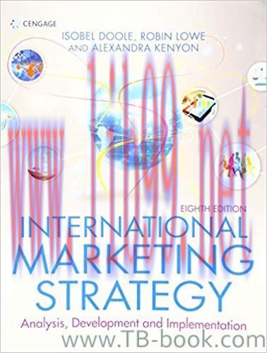 International Marketing Strategy: Analysis, Development & Implementation 8th Edition by Robin L...