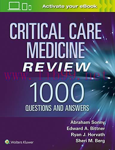 [AME]Critical Care Medicine Review: 1000 Questions and Answers (EPUB)