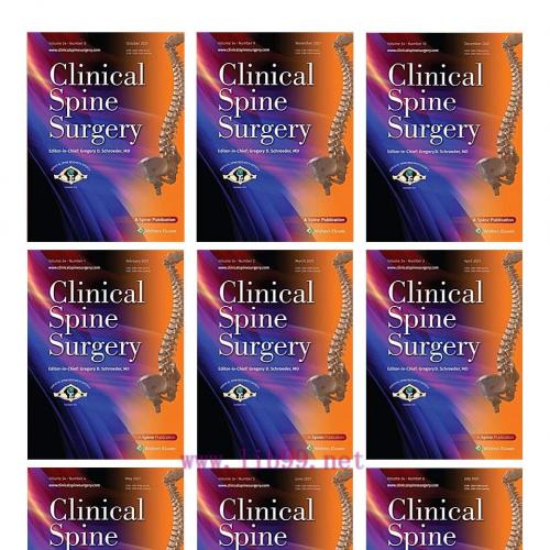 [AME]Clinical Spine Surgery 2021 Full Archives (True PDF)