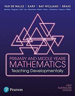 Primary and Middle Years Mathematics FIRST AUSTRALIAN EDITION