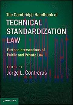 (PDF)The Cambridge Handbook of Technical Standardization Law: Volume 2: Further Intersections o...