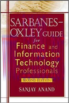 (PDF)Sarbanes-Oxley Guide for Finance and Information Technology Professionals 2nd Edition