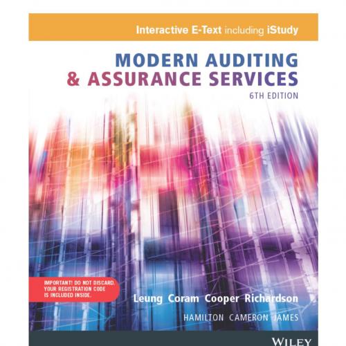 Modern Auditing and Assurance Services 6th
